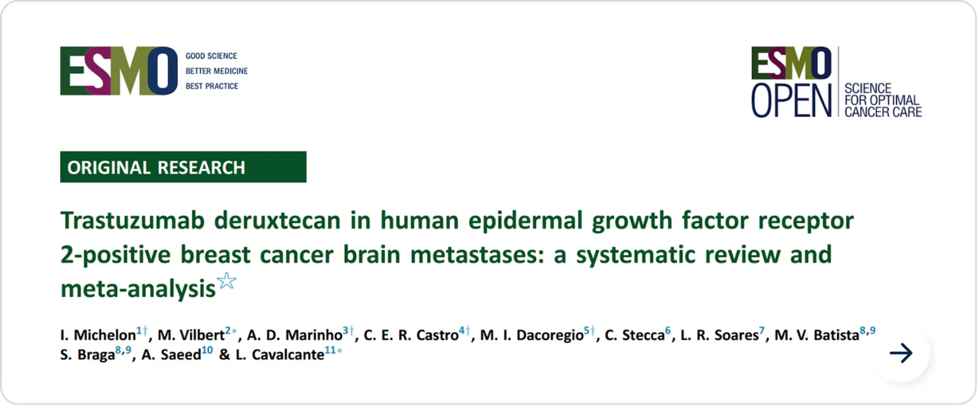 Trastuzumab deruxtecan in HER2-positive breast cancer brain metastases — ESMO Open
